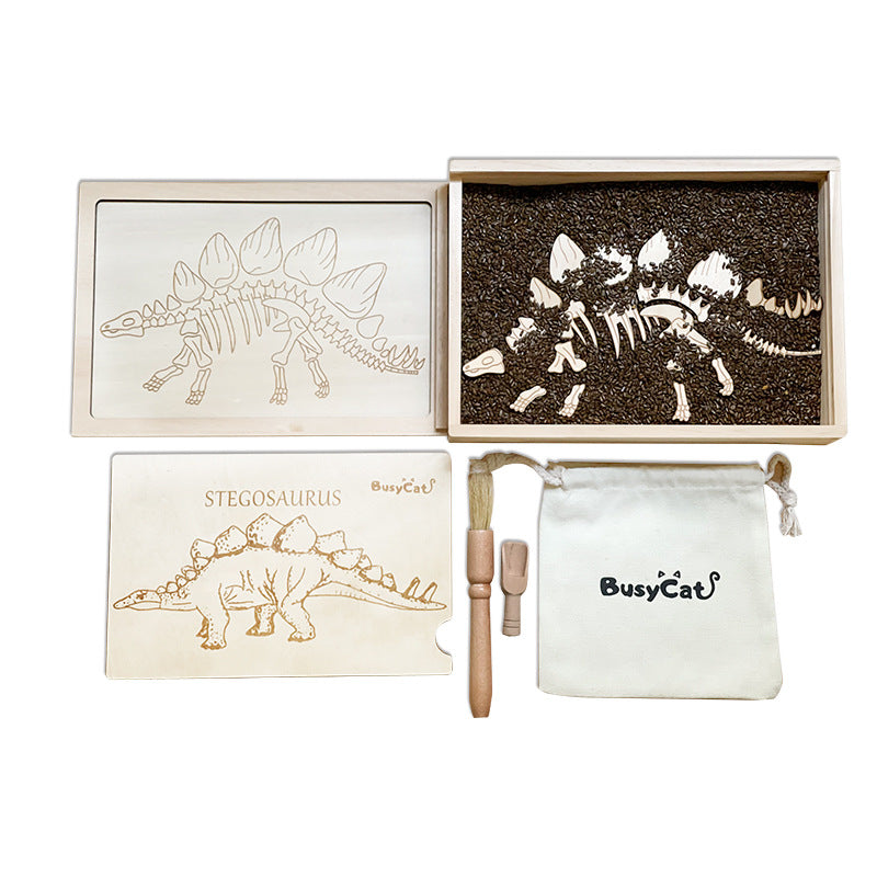 Dinosaur Fossil Excavation Kit for Screen-Free Play
