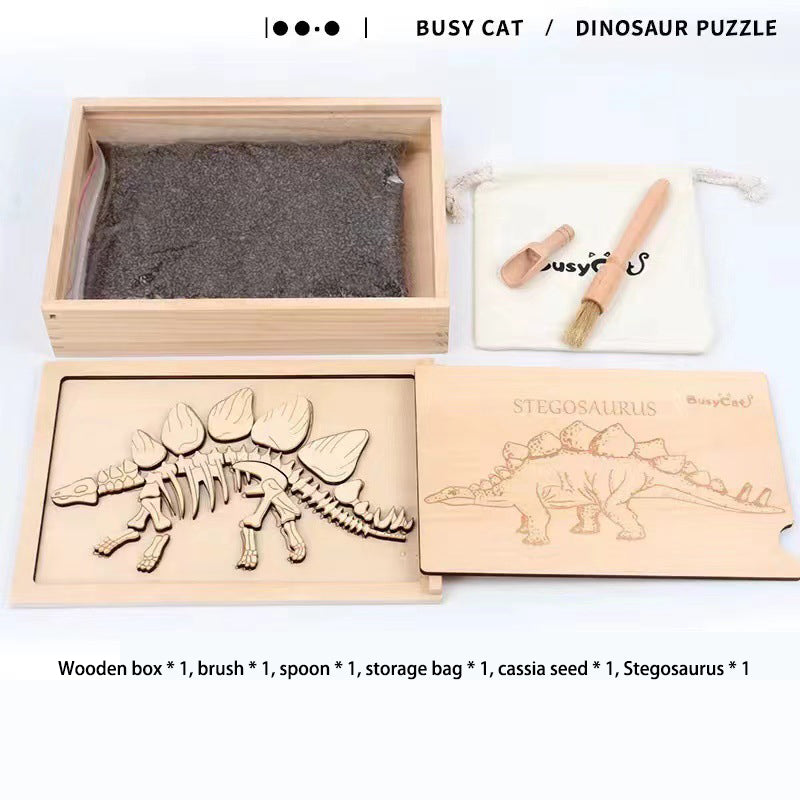 Dinosaur Fossil Excavation Kit for Screen-Free Play