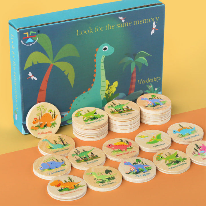 Dinosaur Memory Matching Game for Screen-Free Learning