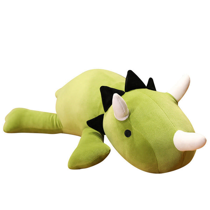 Triangle Dinosaur Plush Pillow for Cozy Cuddles & Décor