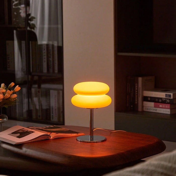 Bauhaus Frosted Glass Table Lamp with 3 Light Tones