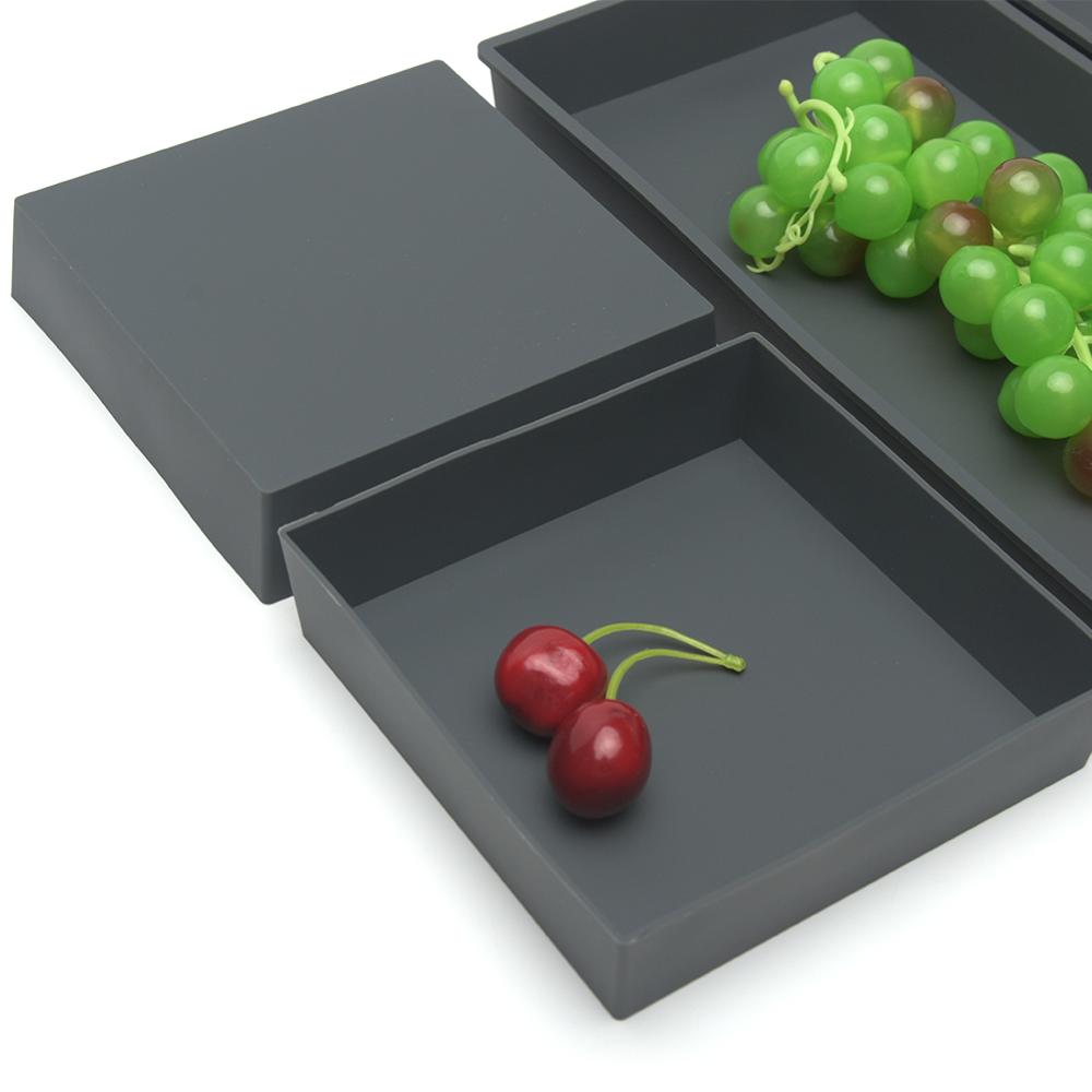 Silicone Split Sheet Pan with 4 Compartments for Grilling