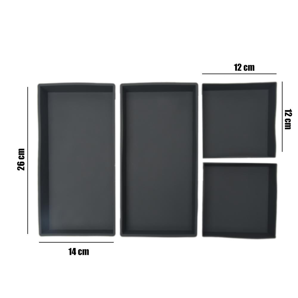 Silicone Split Sheet Pan with 4 Compartments for Grilling
