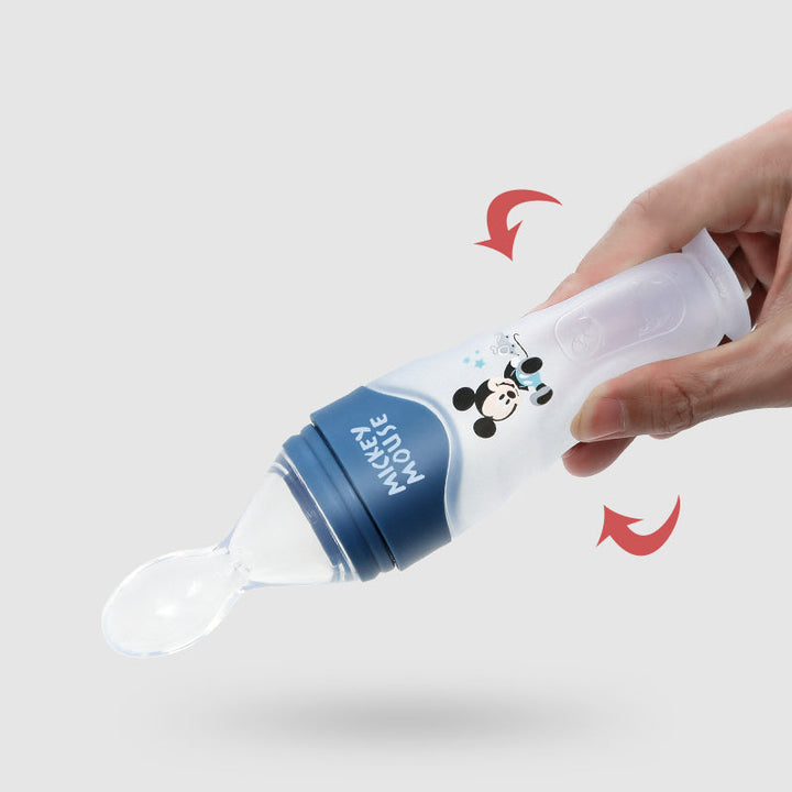 Silicone Baby Feeding Spoon Bottle for Mess-Free Meals