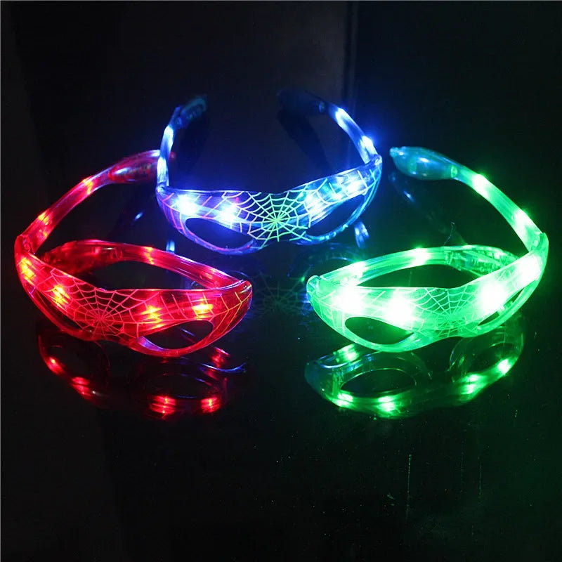 LED Spider-Man Inspired Glasses for Kids' Party Fun