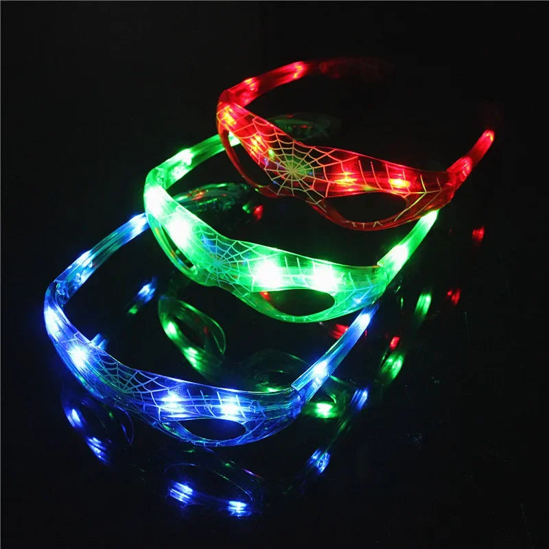 LED Spider-Man Inspired Glasses for Kids' Party Fun