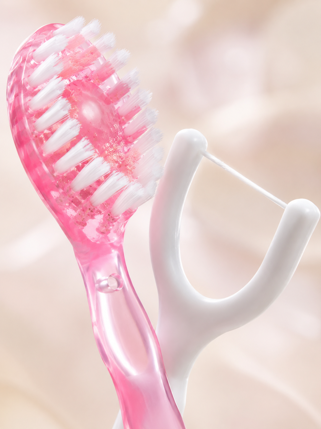 Disposable Mini Toothbrush — Floss, Pick & Soft Brush in One