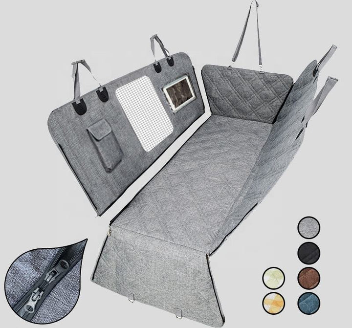 Divisible Rear Car Seat Cover for Pet Hair Protection