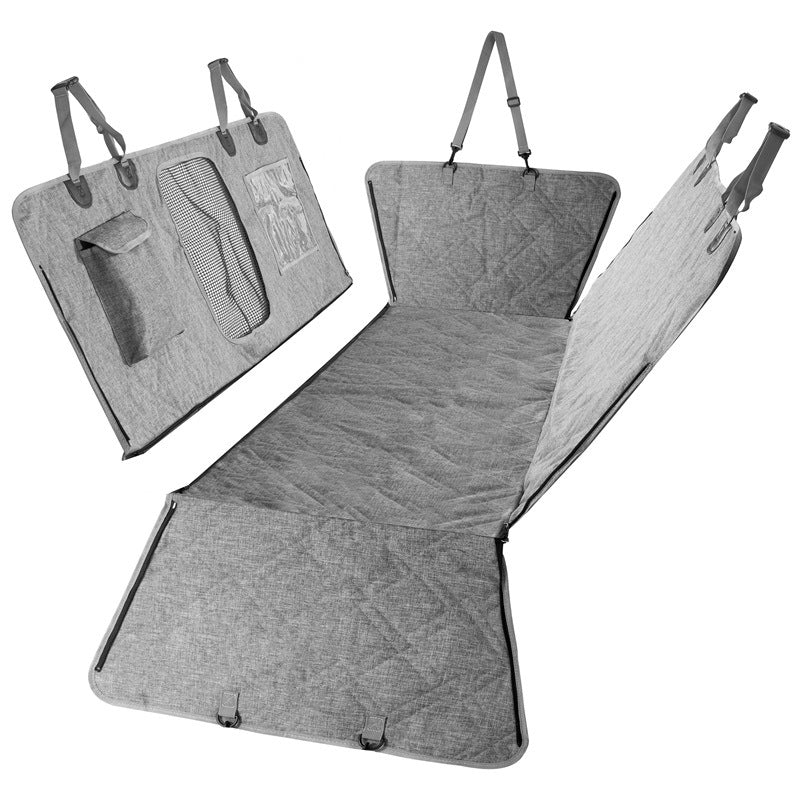 Divisible Rear Car Seat Cover for Pet Hair Protection