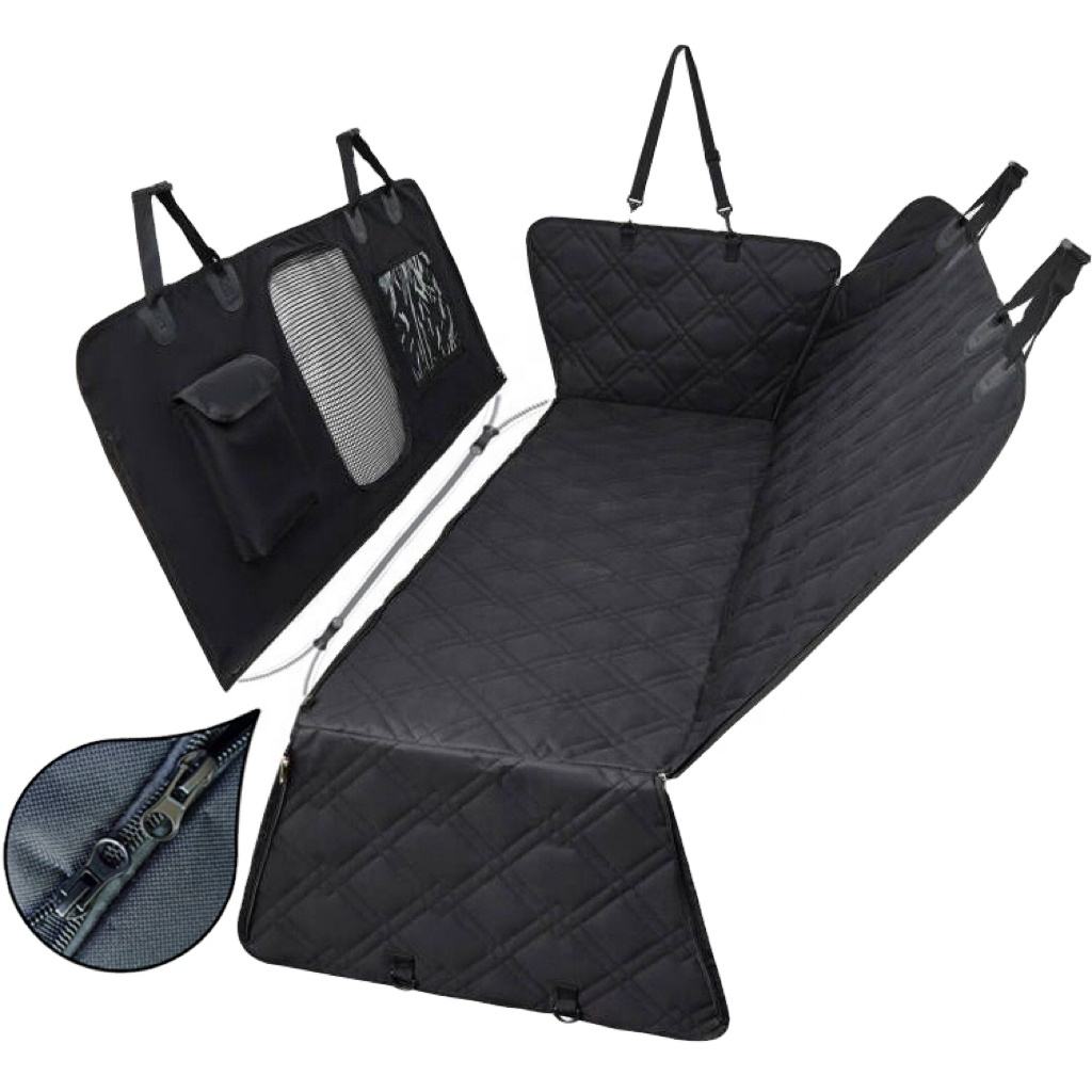 Divisible Rear Car Seat Cover for Pet Hair Protection