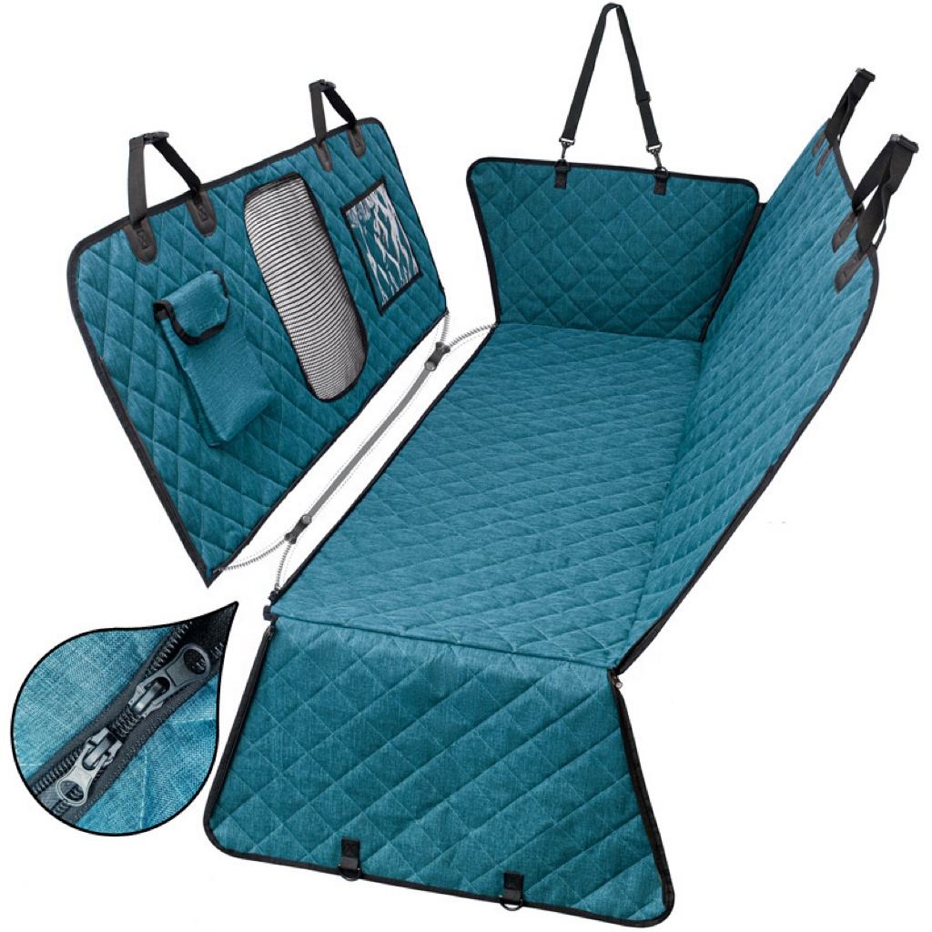 Divisible Rear Car Seat Cover for Pet Hair Protection