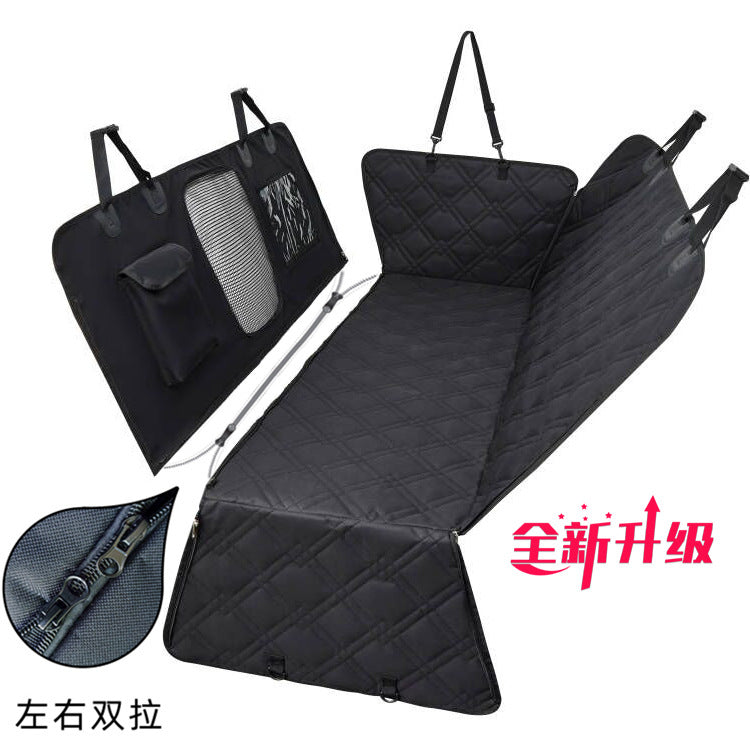 Divisible Rear Car Seat Cover for Pet Hair Protection