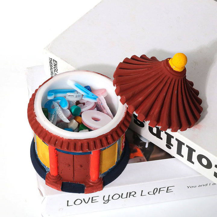 Silicone Resin Mold for Chinese Pavilion Storage Box
