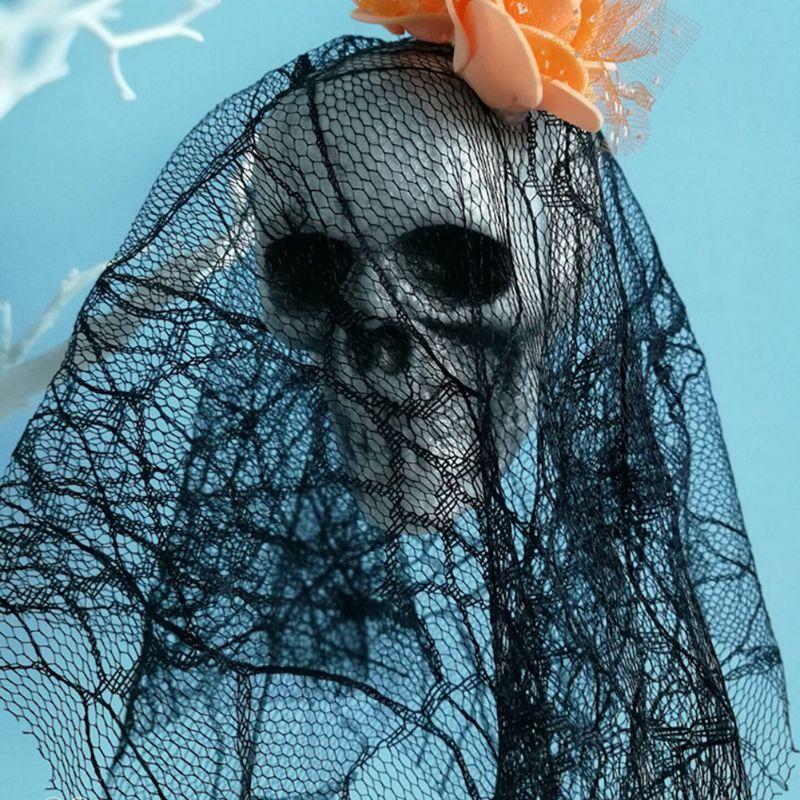 Hanging Skull Bride Halloween Decor | Gothic Display