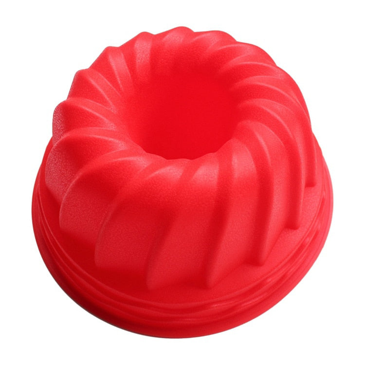 Spiral Silicone Bundt Cake Mold for Show-Stopping Cakes