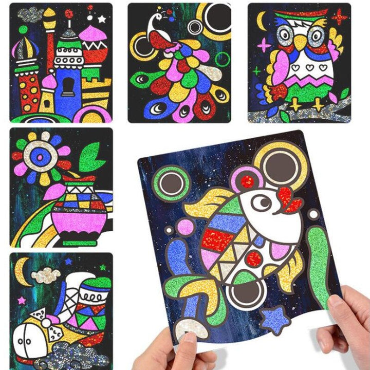 Glitter Transfer Painting Kit for Creative Kids Crafts