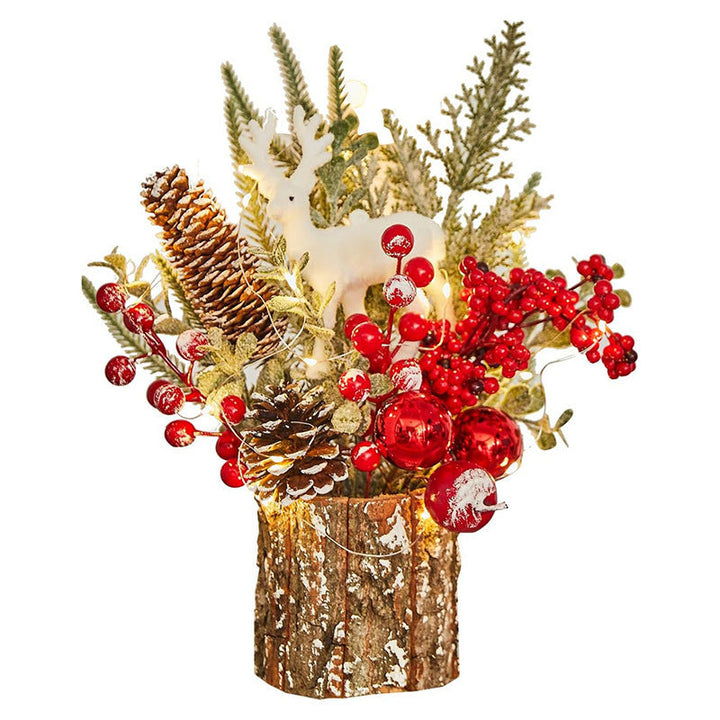 Desktop Christmas Tree Decoration With Warm LED Lights