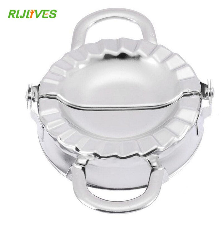 Stainless Steel Dumpling Press Maker with Wrapper Cutter