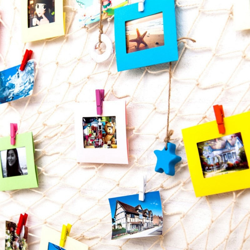 Hanging Photo Display Net for Personalized Wall Decor