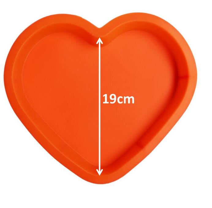 Heart Shaped Silicone Pizza Mold, 28 cm, Easy Release