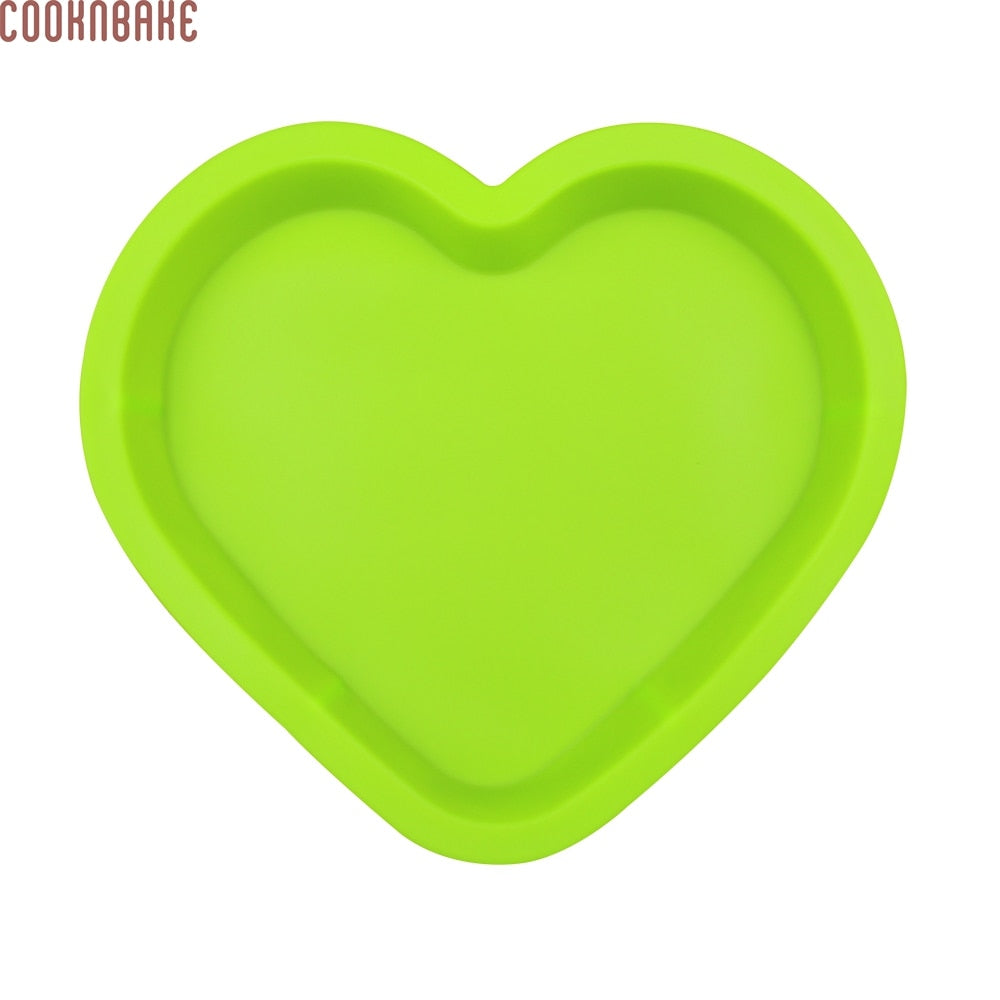 Heart Shaped Silicone Pizza Mold, 28 cm, Easy Release
