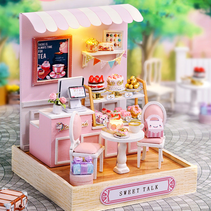 DIY Miniature House Kit for Enchanting Shelf Decor