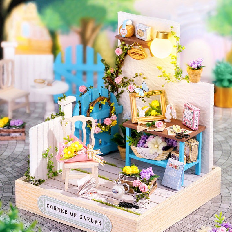 DIY Miniature House Kit for Enchanting Shelf Decor