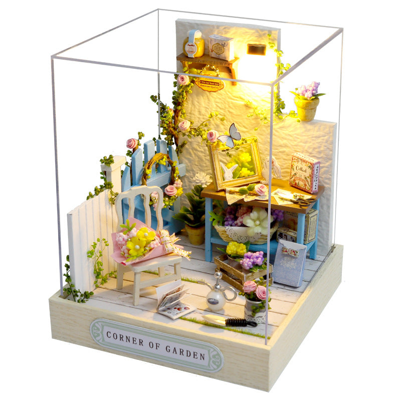 DIY Miniature House Kit for Enchanting Shelf Decor