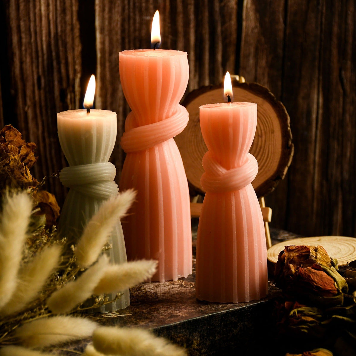 3D Rope Knot Candle Mold for Sculptural DIY Candles