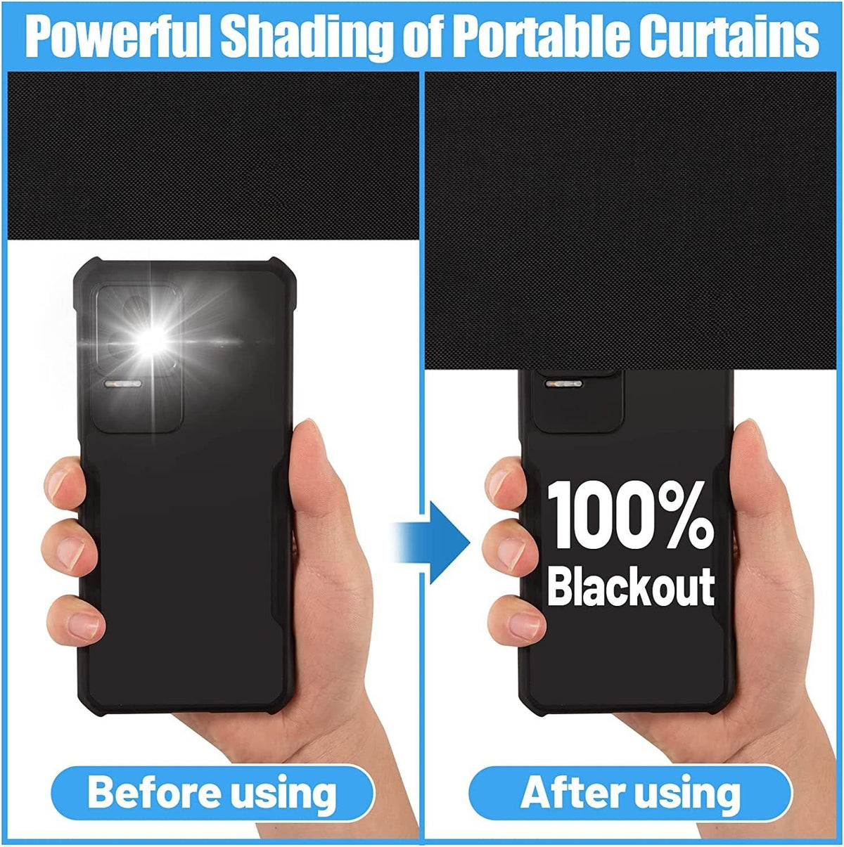 DIY Blackout Travel Curtain – Cut-to-Fit Suction Cup Shade