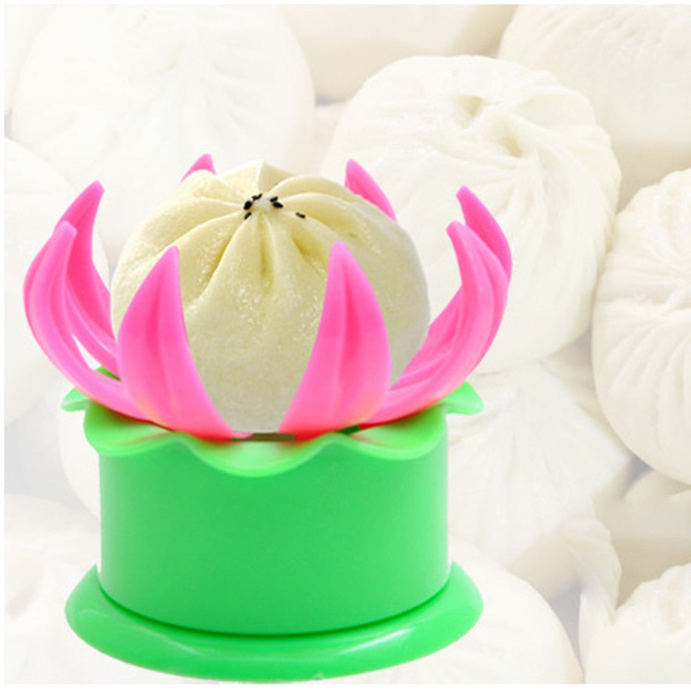Lotus Dumpling Bun Mold for Pleated Steamed Buns at Home