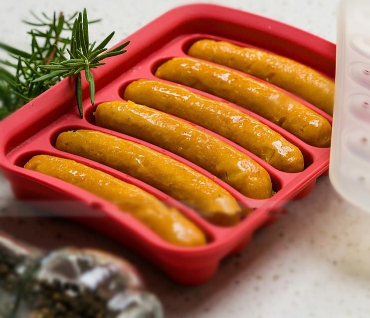 Silicone Sausage Mold Maker for Six Homemade Links