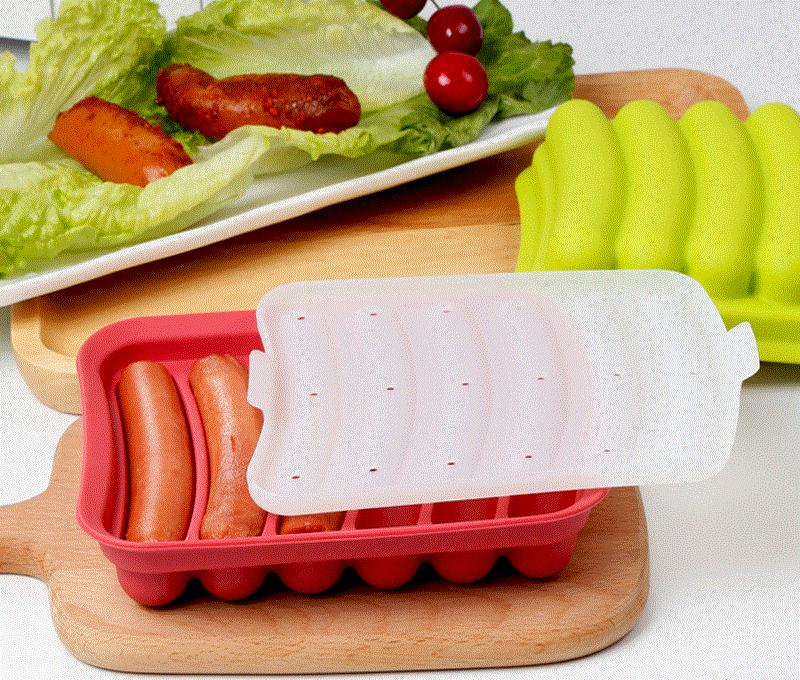 Silicone Sausage Mold Maker for Six Homemade Links