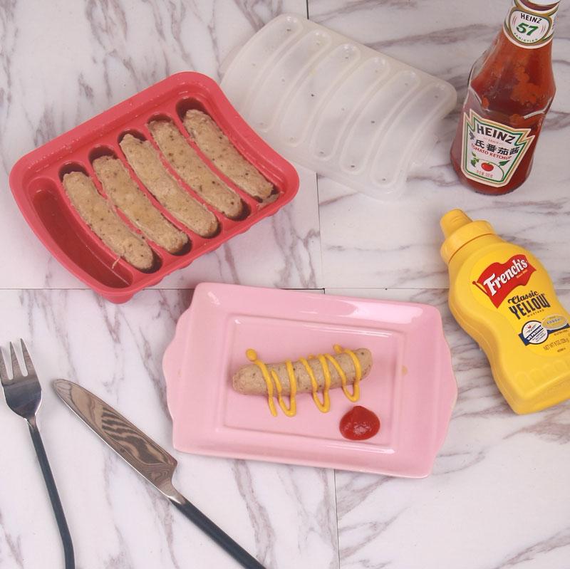 Silicone Sausage Mold Maker for Six Homemade Links