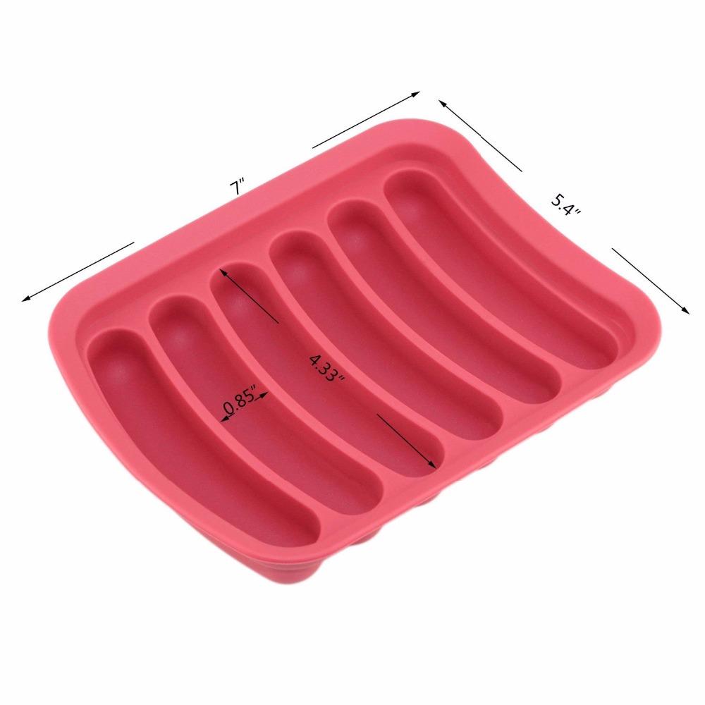 Silicone Sausage Mold Maker for Six Homemade Links