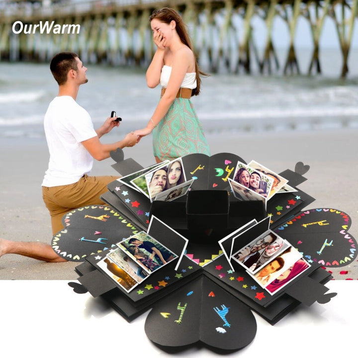 Explosion Box Photo Album Gift for Romantic Memories