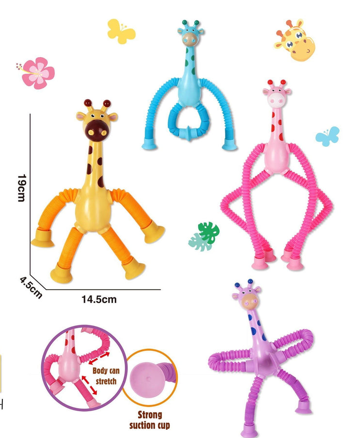 Giraffe Sensory Toy With Suction Cup Screen-Free Play