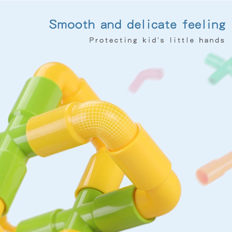 STEM Building Blocks Toy Set for Creative Pipe Play