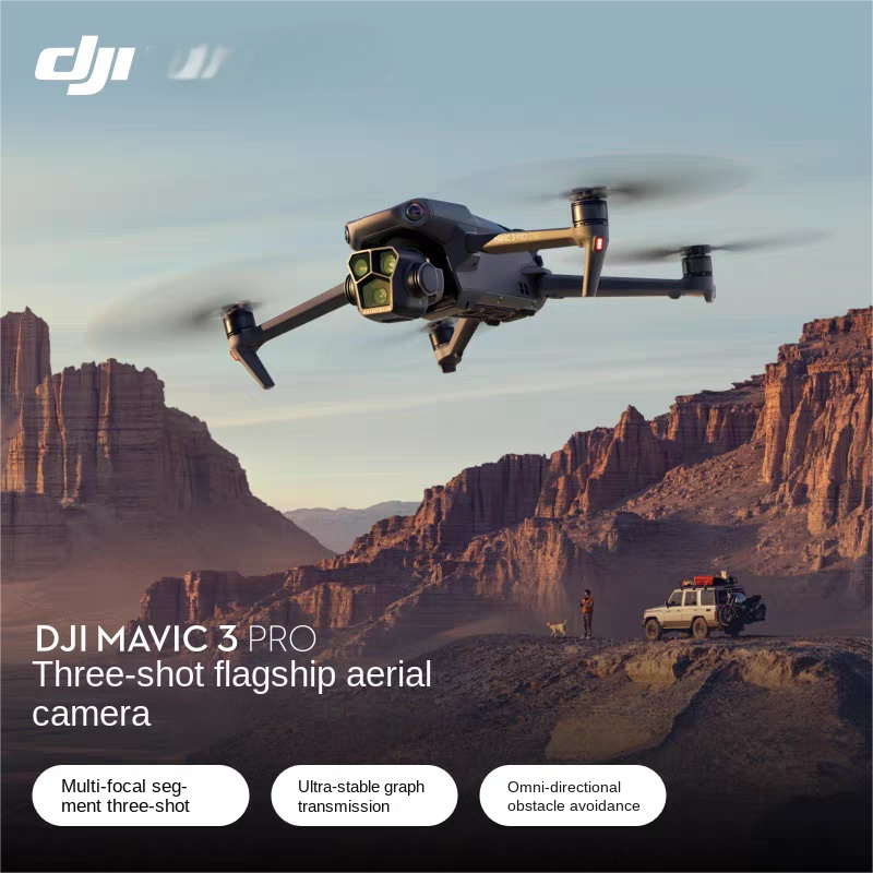 DJI Mavic 3 Pro Drone with Three Cameras and 43-Min Flight