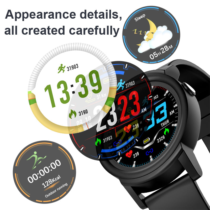 DK02 Round Smartwatch with Heart Rate & Sleep Tracking