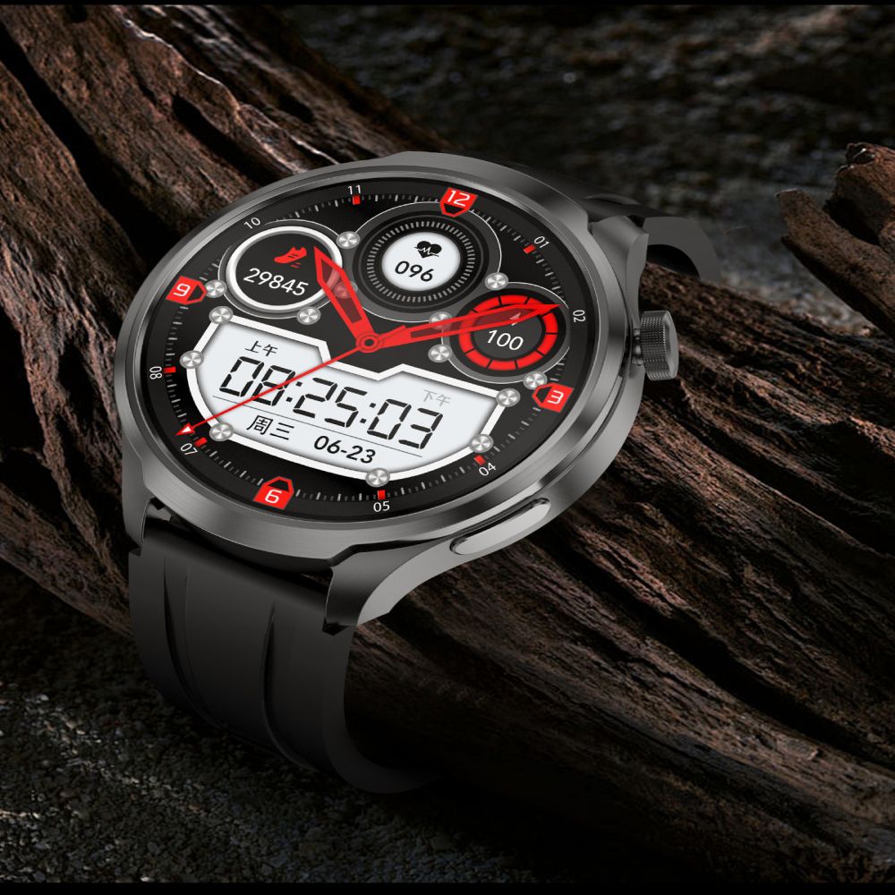 Multi-Sport Smartwatch with Heart Rate and Compass Tracking