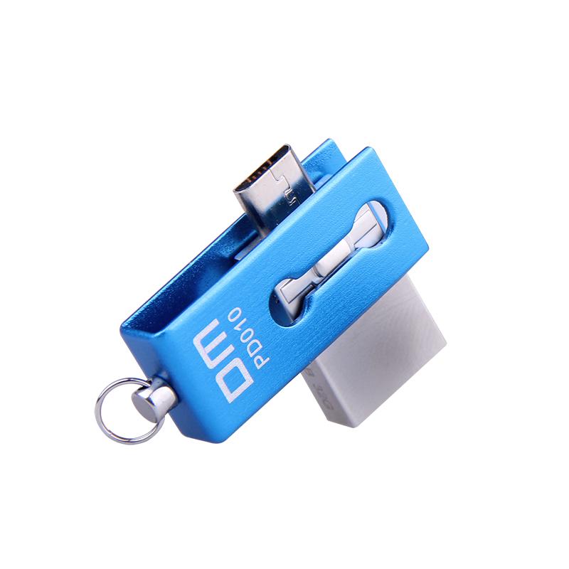 Metal OTG USB Flash Drive for Phone and PC, 16-32GB