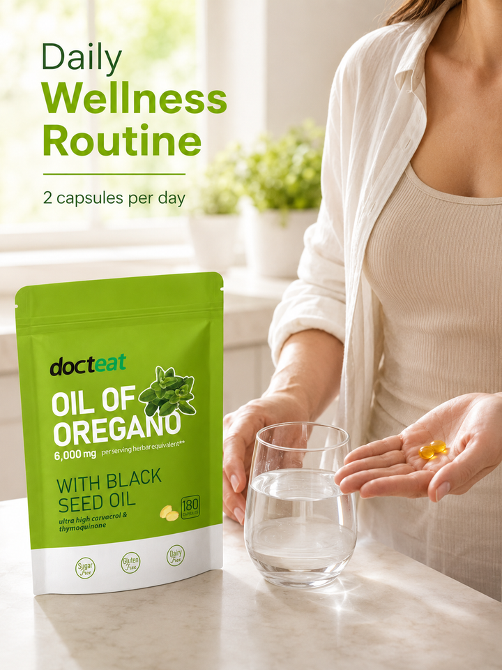Oregano Oil & Black Seed Capsules — 6,000mg | 180 Count
