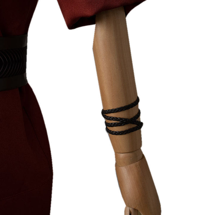 Doctor Strange Cosplay Costume With Layered Burgundy Style