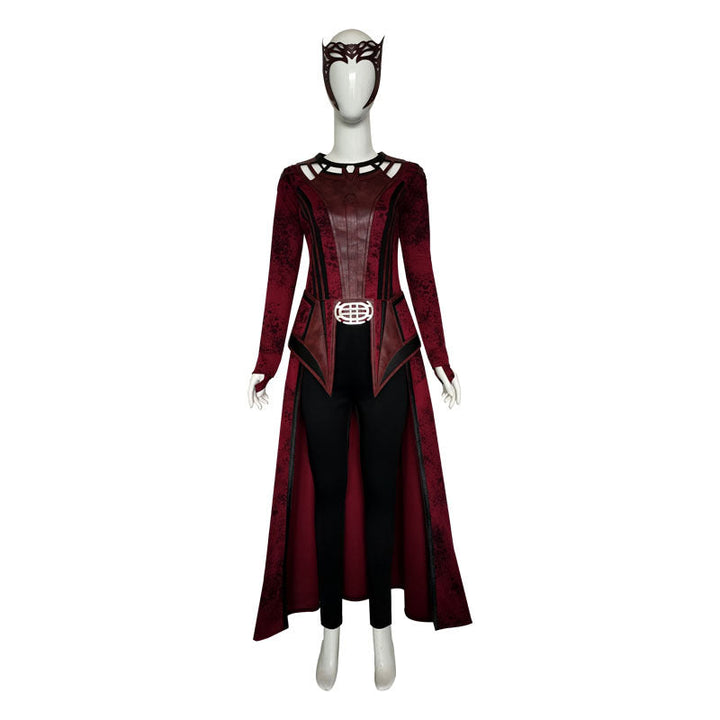 Scarlet Witch Cosplay Costume with Hooded Cape Set
