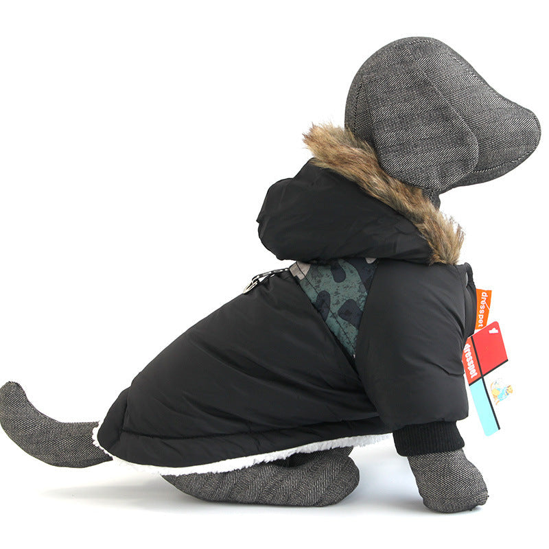 Dog Winter Coat With Hooded Warmth for Cold Walks