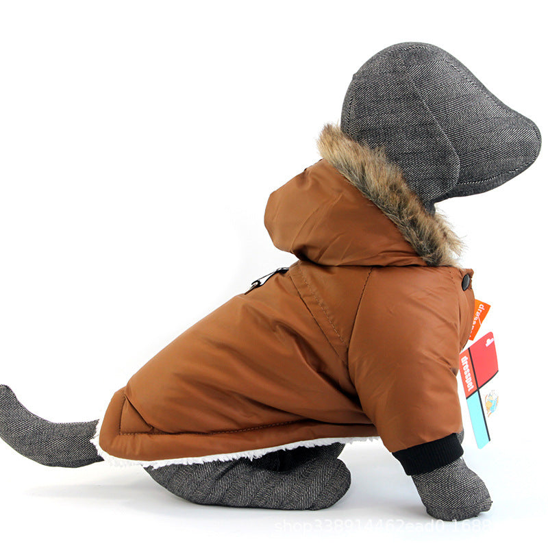 Dog Winter Coat With Hooded Warmth for Cold Walks