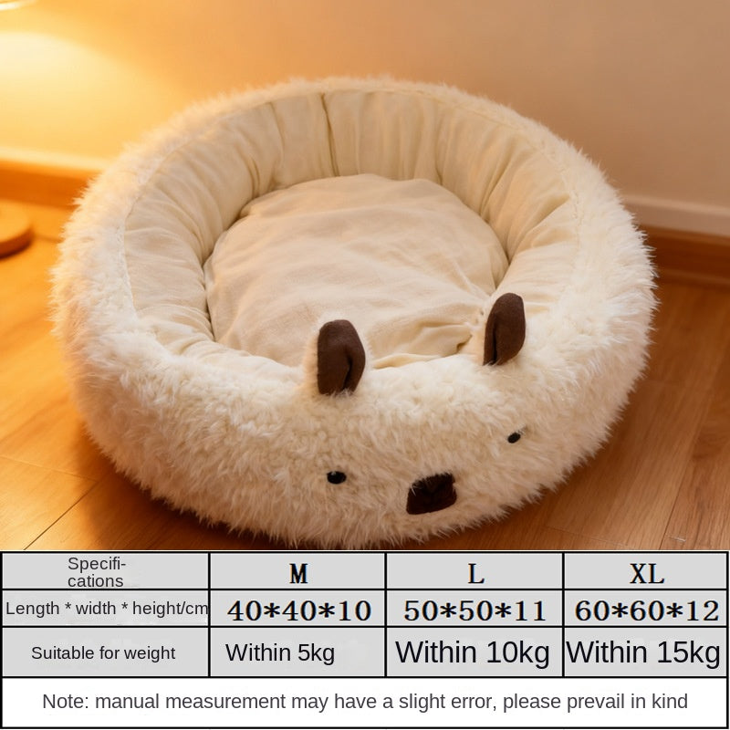 Small Dog Bed: Warm Enclosed Winter Nest for Cozy Sleep