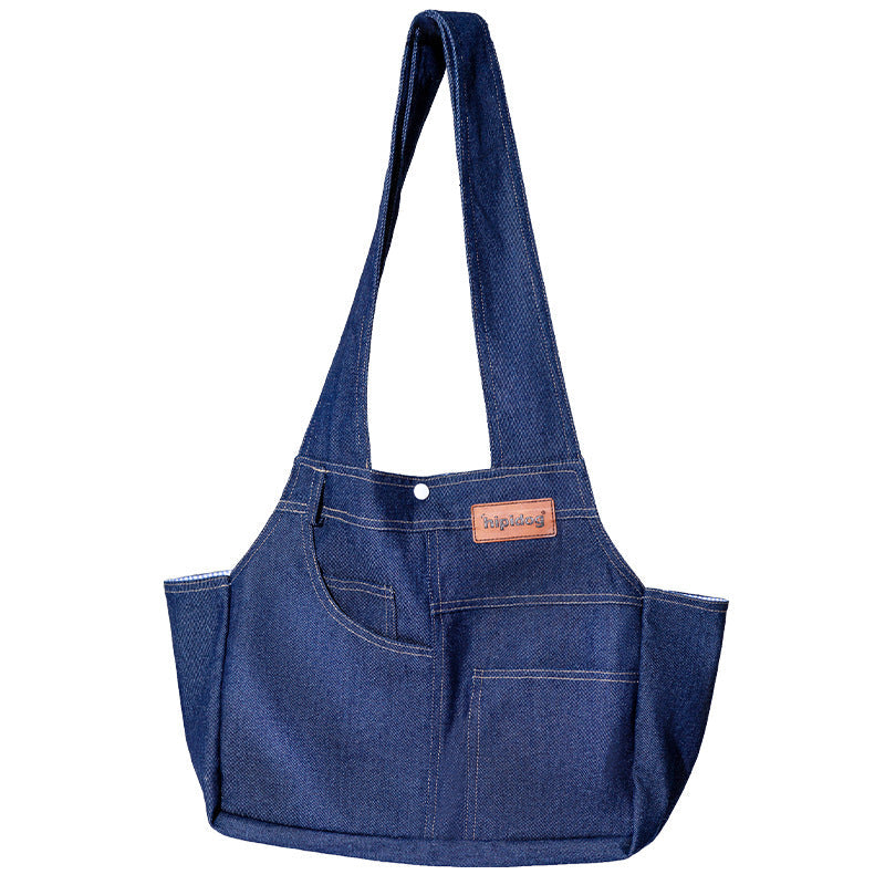 Dog Carrier Backpack – Stylish Denim, 6.5kg Capacity