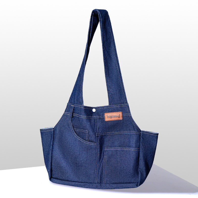 Dog Carrier Backpack – Stylish Denim, 6.5kg Capacity